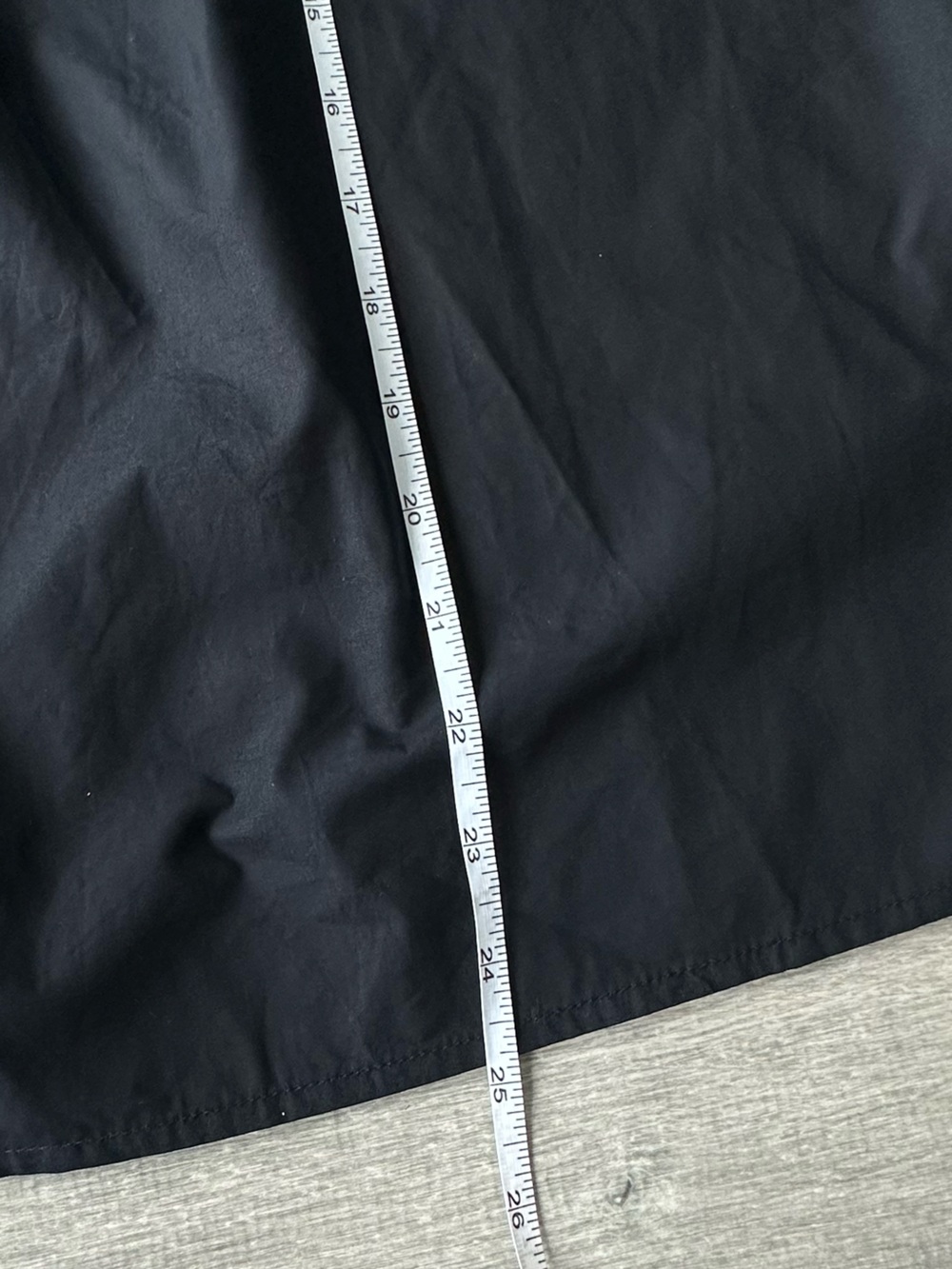 NWT Oak + Fort Black Long-Sleeve Square-Neck Babydoll Mini Dress - Picture 4 of 7